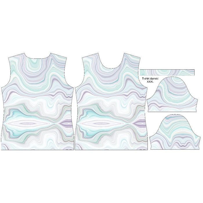 WOMEN’S T-SHIRT - WATERCOLOR pat. 3 - single jersey S