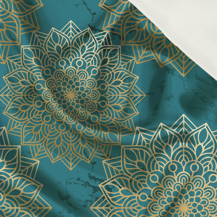 MANDALA wz. 5 / szmaragdowy - Satyna