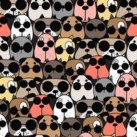 ANIMALS WZ.2 - looped knit fabric