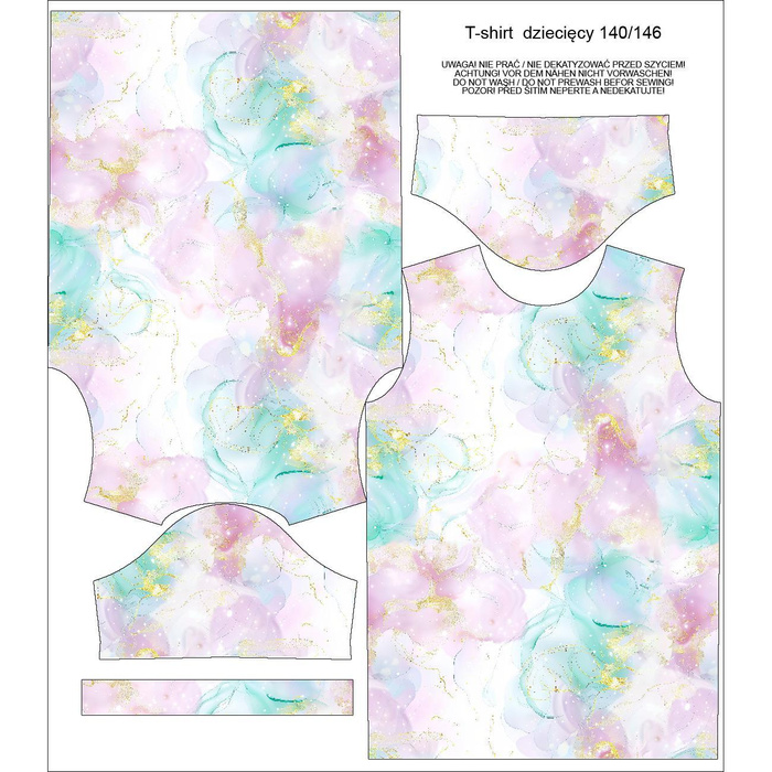 KINDER T-SHIRT -  ALCOHOL PASTEL ms.1 - Nähset (140/146)