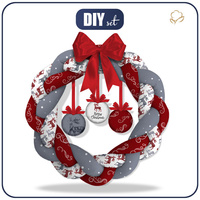 CHRISTMAS WREATH - REINDEERS  (NORDIC CHRISTMAS) - sewing set
