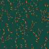 HERBST ZWEIGE / Flaschengrün (HERBST DES KLEINEN PANDA)- Polster- Velours