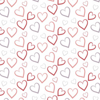 HEARTS (CONTOUR) / white (VALENTINE'S HEARTS)