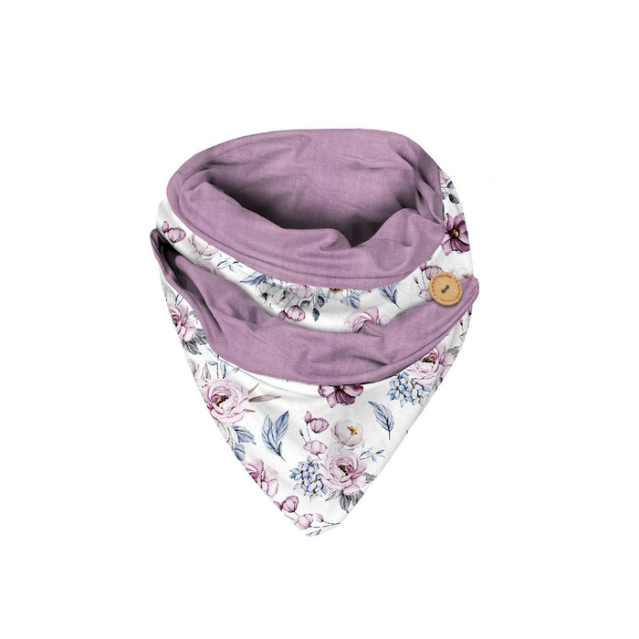 BUTTON SCARF - WATERCOLOR BOUQUET Pat. 2 - sewing set