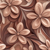 FLOWERS WZ.4/ Mocha Mousse  - lycra 300g