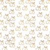 GOLDENE WEIHNACHTSGLOCKEN (WEIßE WEIHNACHTEN) - Baumwoll Webware