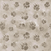 PAW PRINTS / BEIGE (SNOW LEOPARDS) - Nylon fabric Pumi