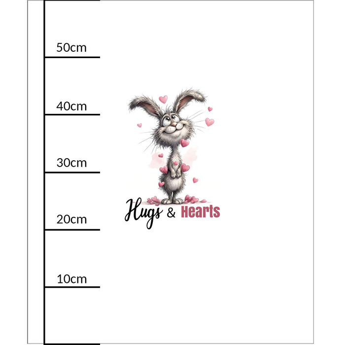 CUTE BUNNY - panel (60cm x 50cm)   Baumwoll Webware