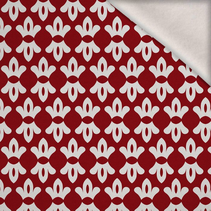 GEOMETRIC MINIMAL WZ. 8 - teplákovina počesaná s elastanem ITY
