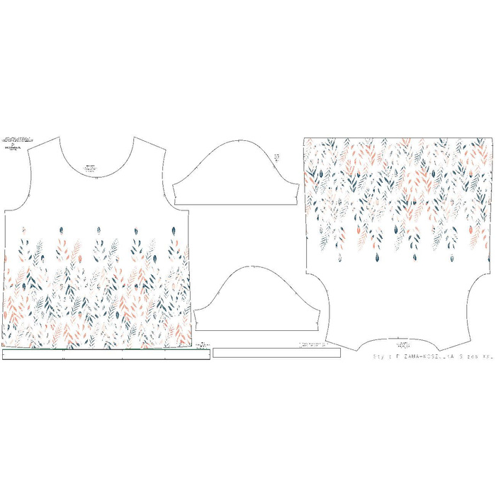 PIŻAMA-T-SHIRT - LISTKI wz. 3 - XXL