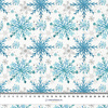 BLAUE SCHNEEFLOCKEN M. 2 - Webware für Tischdecken