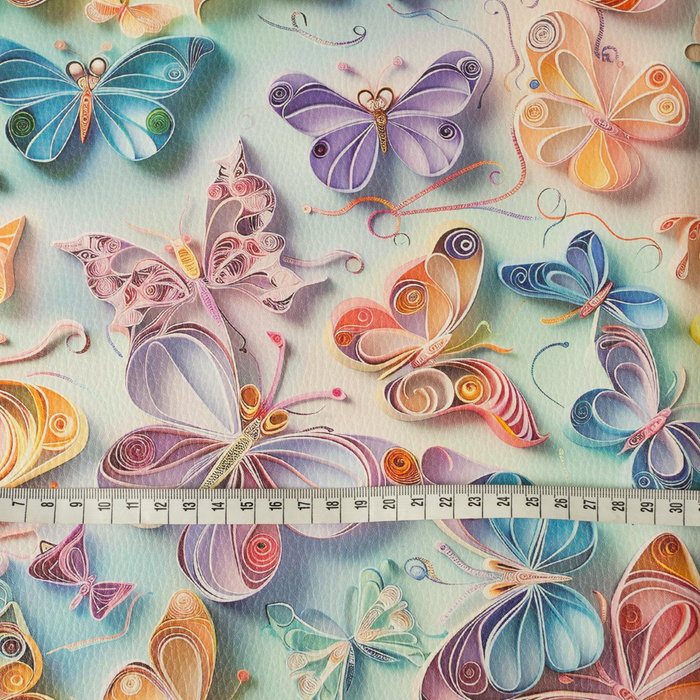 PAPER BUTTERFLIES - thick pressed leatherette