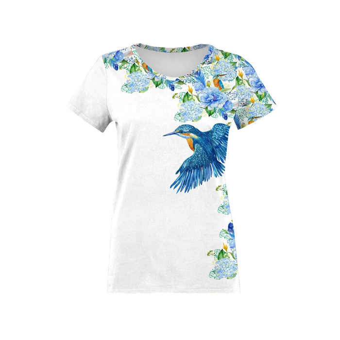 KINGFISHERS AND LILACS (KINGFISHERS IN THE MEADOW) / white