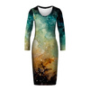 PENCIL DRESS (ALISA) - GALACTIC JOURNEY - sewing set XL