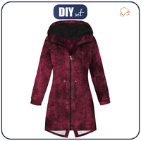 WOMEN'S PARKA (ANNA) - MELANGE / viva magenta - sewing set
