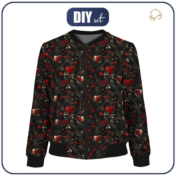 BOMBERKA DAMSKA (KAMA) - VALENTINE'S DAY 9 - zestaw do uszycia XL