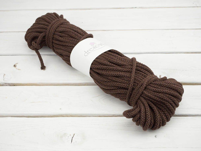 Strings cotton hank 8mm - BROWN