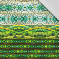 Stained Garden wz. 18 - panel (60cm x 50cm)  Cotton woven fabric