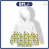 DZIECIĘCA BLUZA Z KAPTUREM "ALEX" (134/140) - BIEDRONKI NA ŁĄCE (NA ŁĄCE) - dzianina pętelkowa 