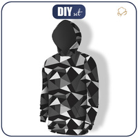 MEN’S HOODIE (COLORADO) - ICE PAT. 2 / black - white - sewing set XL