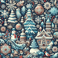 Vintage Christmas wz.29- Potahový velur