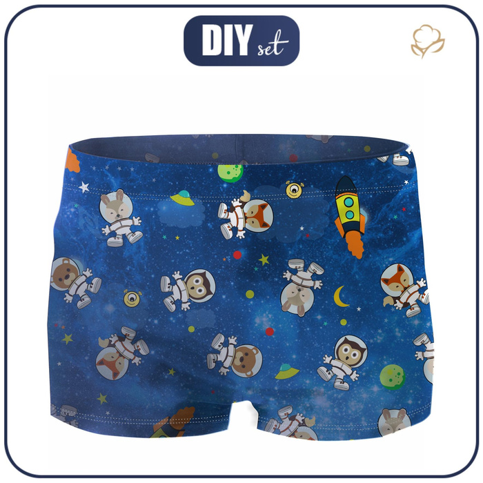 Boy's swim trunks - ANIMALS IN SPACE pat. 2 98-104