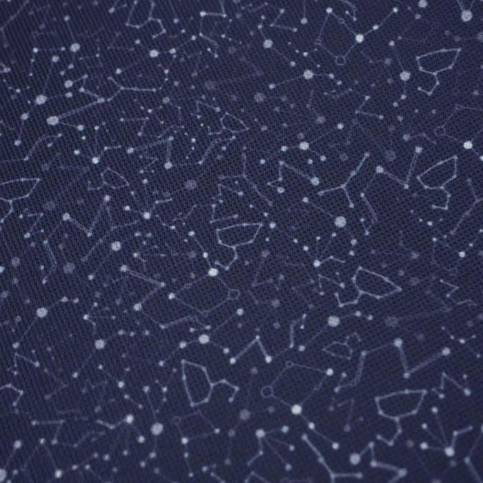 CONSTELLATION OF STARS ( GALAXY ) / dark blue - Waterproof woven fabric