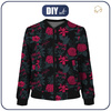 WOMEN’S BOMBER JACKET (KAMA) - FLOWERS / GALAXY - sewing set XXL