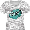 DAMEN T-SHIRT - COMICS / wow (minze) - Single Jersey XXS