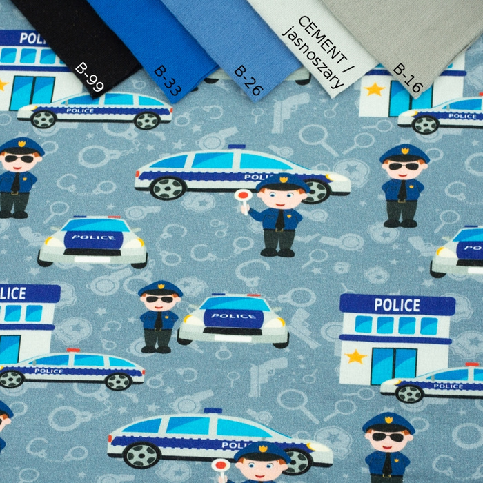 POLIZEI / dunkelgrau - Viskose-Jersey WE210