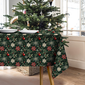 CHRISTMAS PLANTS - Woven Fabric for tablecloths