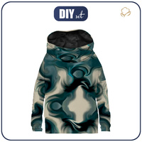 SNOOD SWEATSHIRT (FURIA) - ABSTRACTION pat. 4 - looped knit fabric