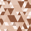 TRIANGLES / brown - looped knit