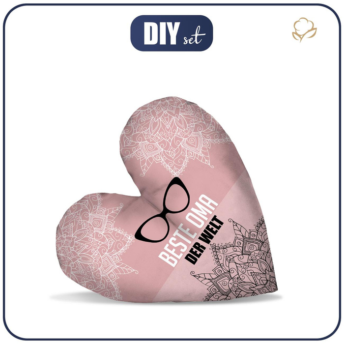 DECORATIVE PILLOW HEART - BESTE OMA DER WELT