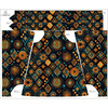 KLEID "DALIA" MINI (L-XL) - MANDALA m. 5 / smaragd - Nähset