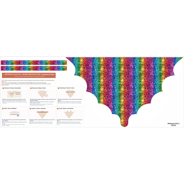 PELERYNA - HOLOGRAPHIC RAINBOW wz. 1 / Rozmiar do wyboru