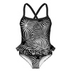 Girl's swimsuit - ZEBRA LEAVES 122-128
