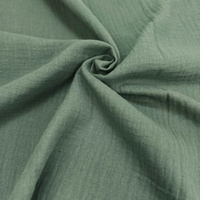 Cotton Muslin Double Gauze - Dusty Mint