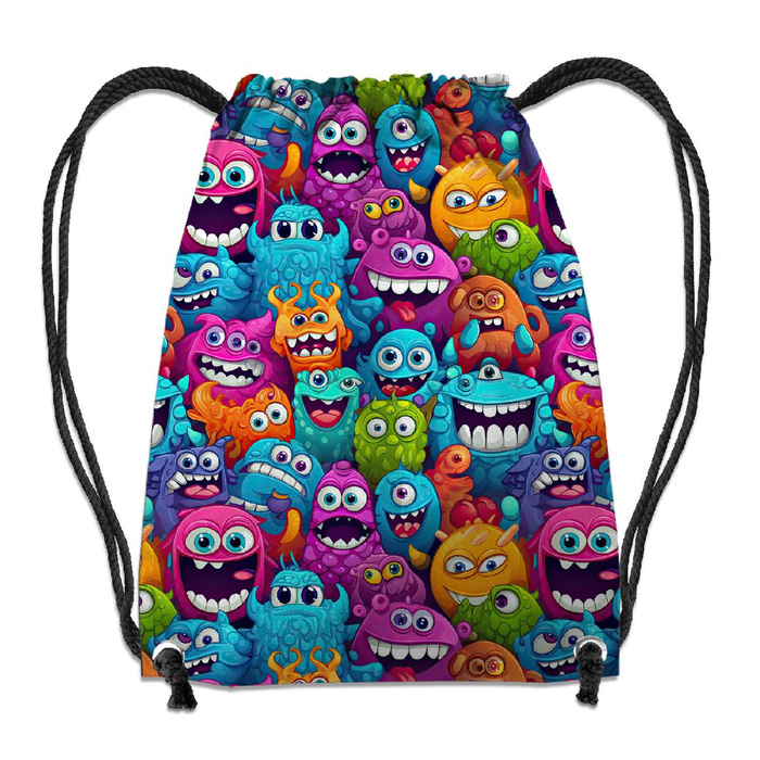GYM BAG - CRAZY MONSTERS PAT. 3 - small