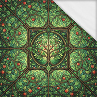 Stained Garden pat. 16 - panel (60cm x 50cm)- single jersey with elastane ITY