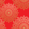 MANDALA pat. 5 / red