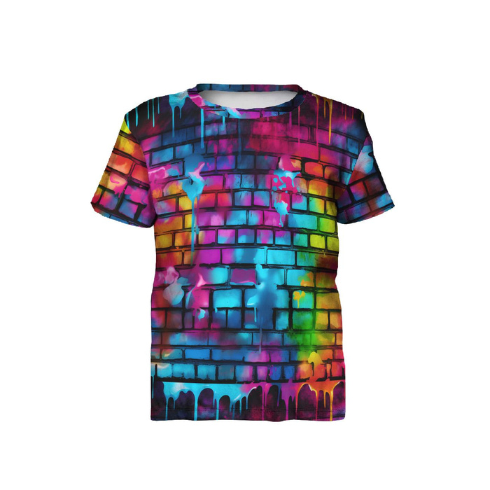 KINDER T-SHIRT (140-146) - STREET GRAFFITI WZ.3 - Nähset