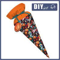 First Grade Candy Cone - BASKETBALL - sewing set