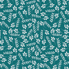 SMALL LEAVES pat. 2 / emerald - single jersey with elastane 
