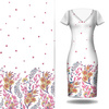 FLOWERS (pattern no. 7) / white - dress panel 