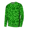 MEN’S SWEATSHIRT (OREGON) BASIC - PIXELS pat. 2 / green - sewing set XXXL
