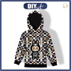 DZIECIĘCA BLUZA Z KAPTUREM (ALEX) - Creepy cut halloween wz.1 - zestaw do uszycia (122/128)