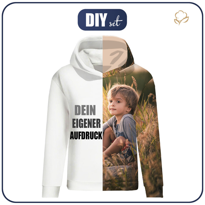 WOMEN’S HOODIE (POLA) WITH OWN PRINT - sewing set