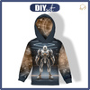 KID'S HOODIE (ALEX) - ROBOT-WZ.2- looped knit fabric (122/128)