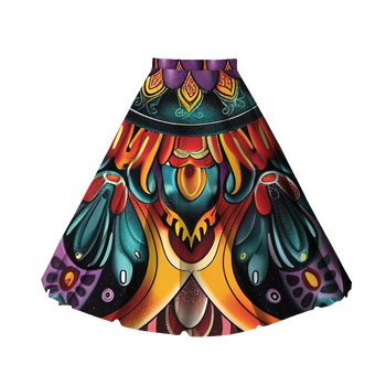 COLORFUL MANDALA WZ.7 - skirt panel "MAXI" - Viscose jersey